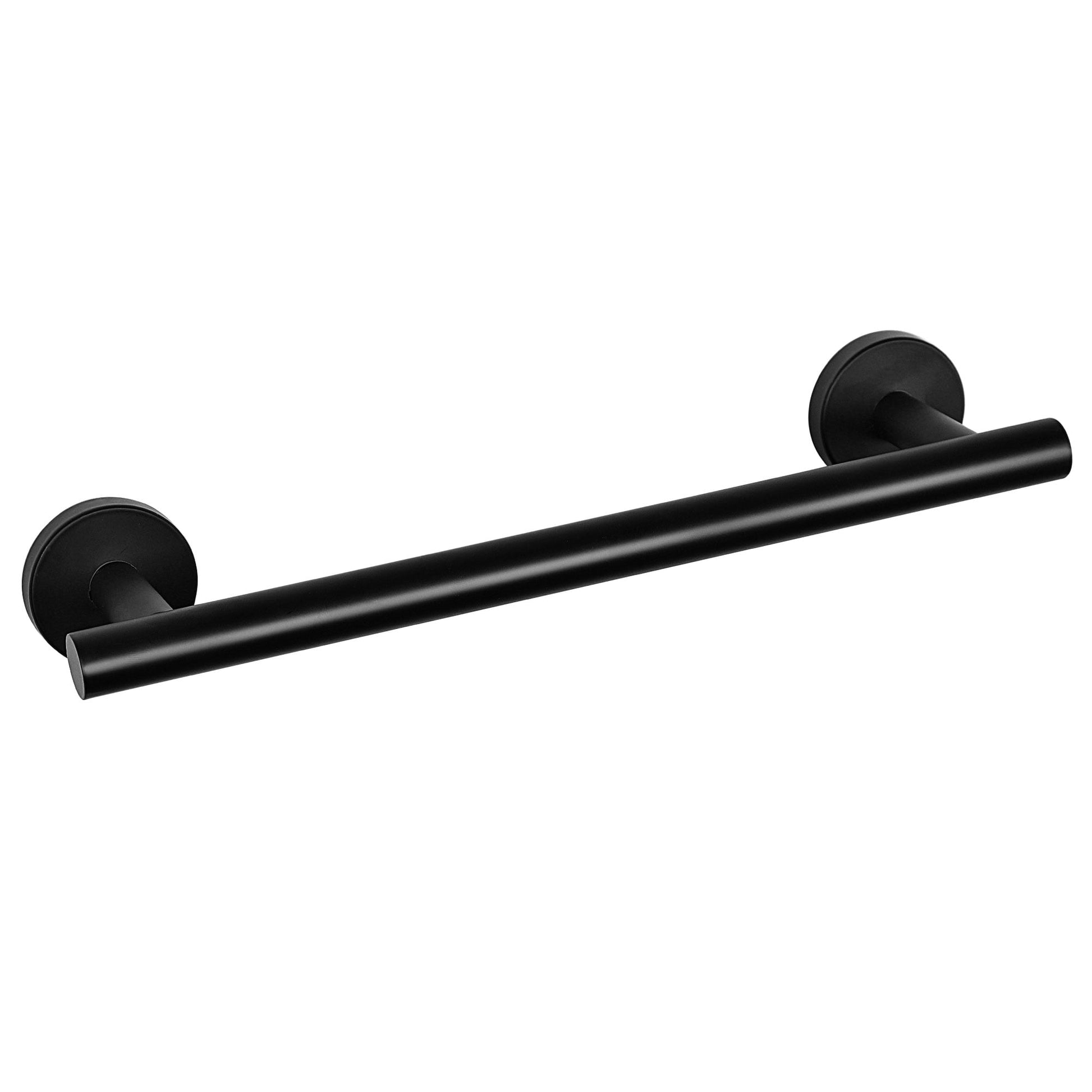Unique Bargains Towel Bar Wall Mounted Stainless Steel Towel Hanger for Washroom Black