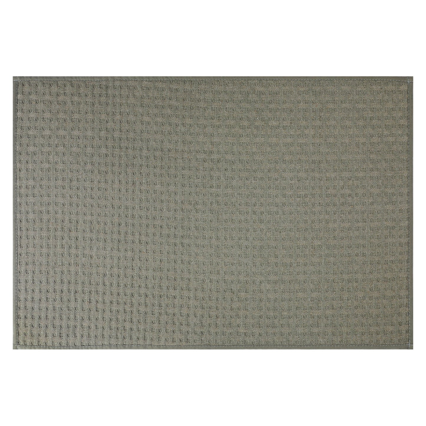 Unique Bargains Weaving Pattern Soft Absorbent Bath Mat Green 24" x 36"