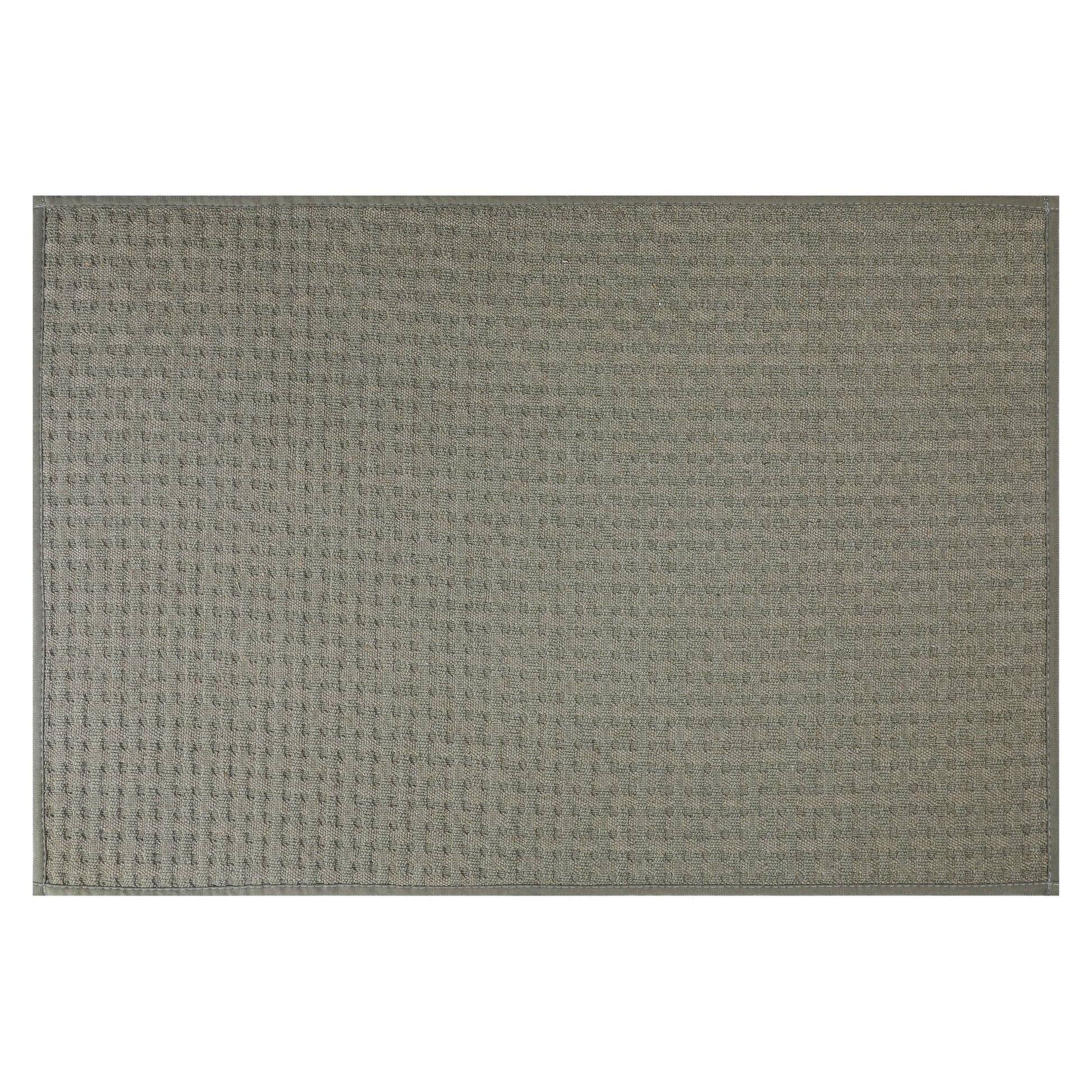 Unique Bargains Weaving Pattern Soft Absorbent Bath Mat Green 24" x 36"