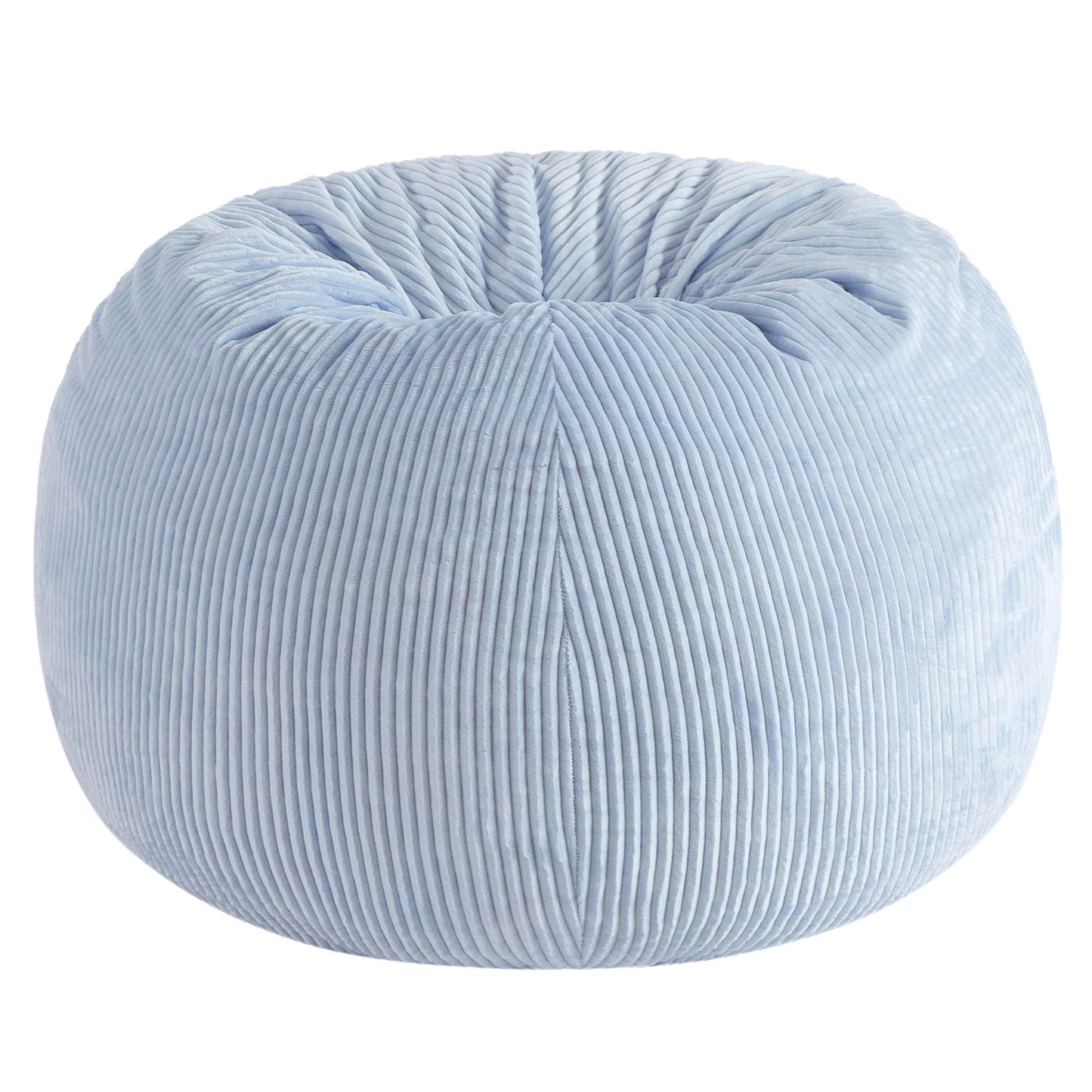 Urban Shop , Ribbed Compressed Foam Kids and Teen Chair, Pale Ice