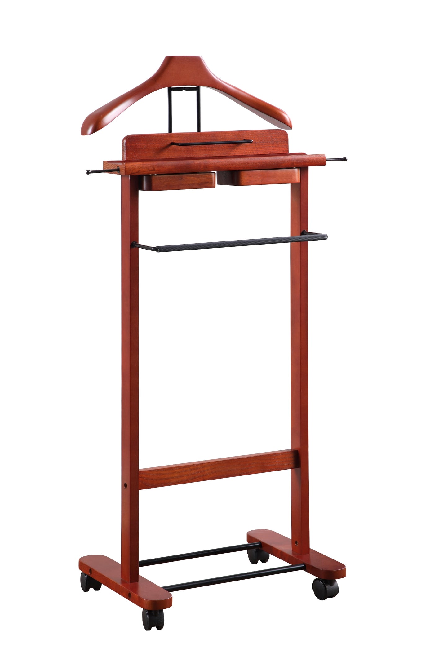 VL16204 Deluxe Wardrobe Valet in Dark Cherry