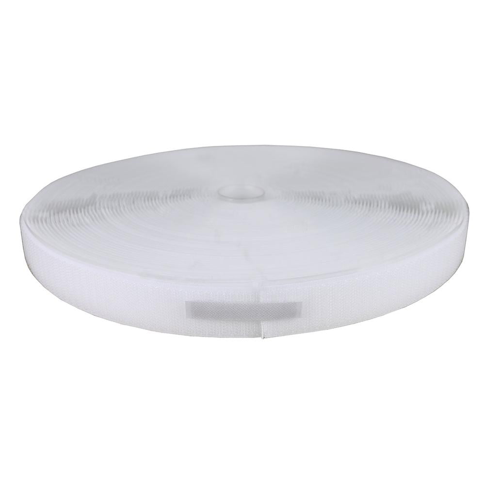 Velcro 1" self-adhesive hook, 25 yard dispenser box, white