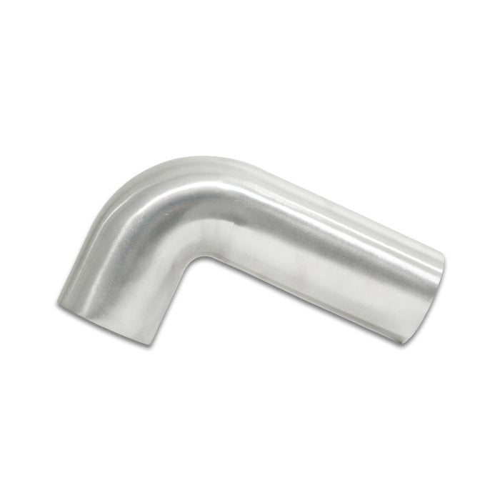 Vibrant Performance 3.5in Tubing 90 Degree Bend Aluminum Brushed
