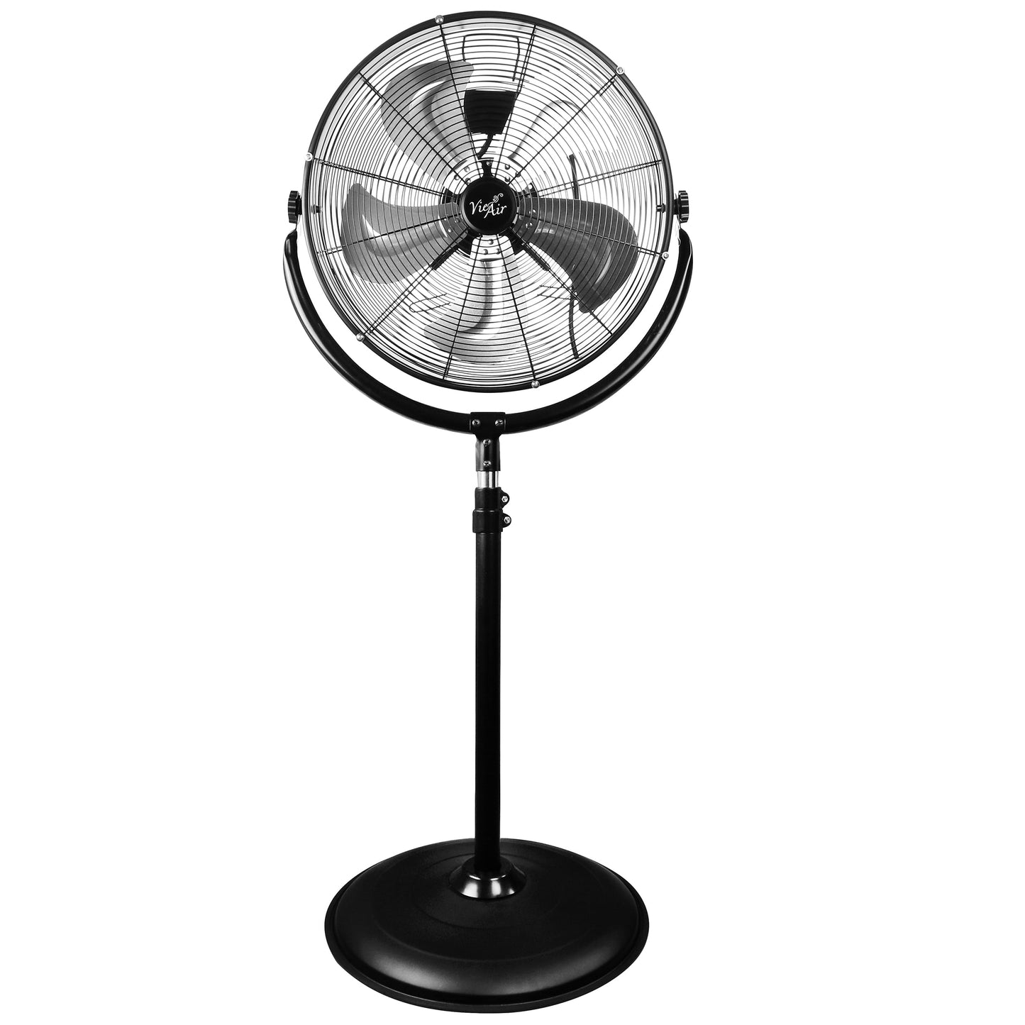 VieAir 20'' 3-Speed High Velocity 360Â° Tilting Pedestal Industrial Fan