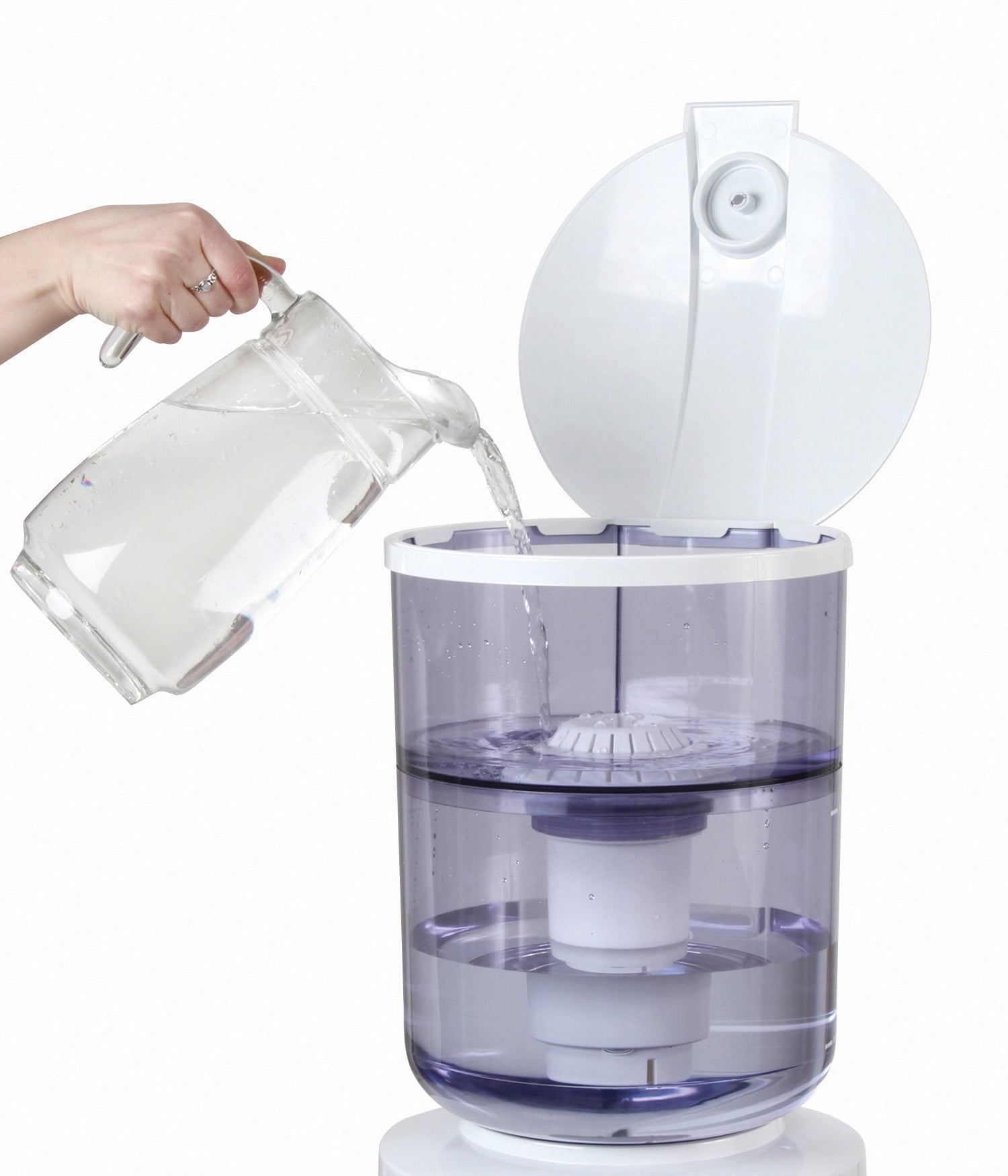 VitapurÂ® Water Filtration Bottle System for Top-Load Water Dispensers, White