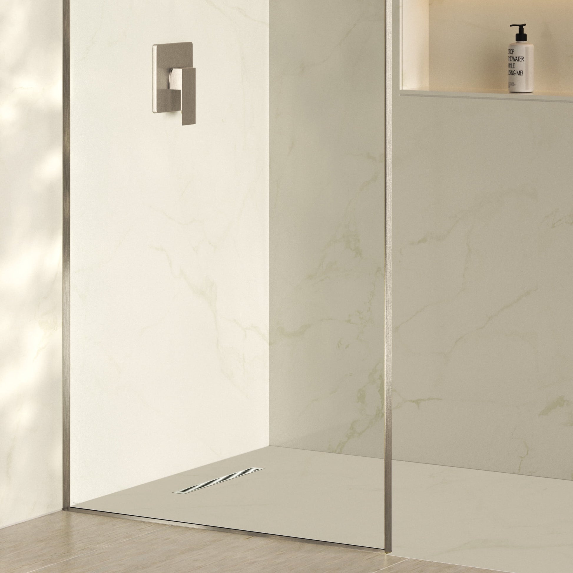 Voltaire 18" Stainless Steel Linear Shower Drain in Chrome