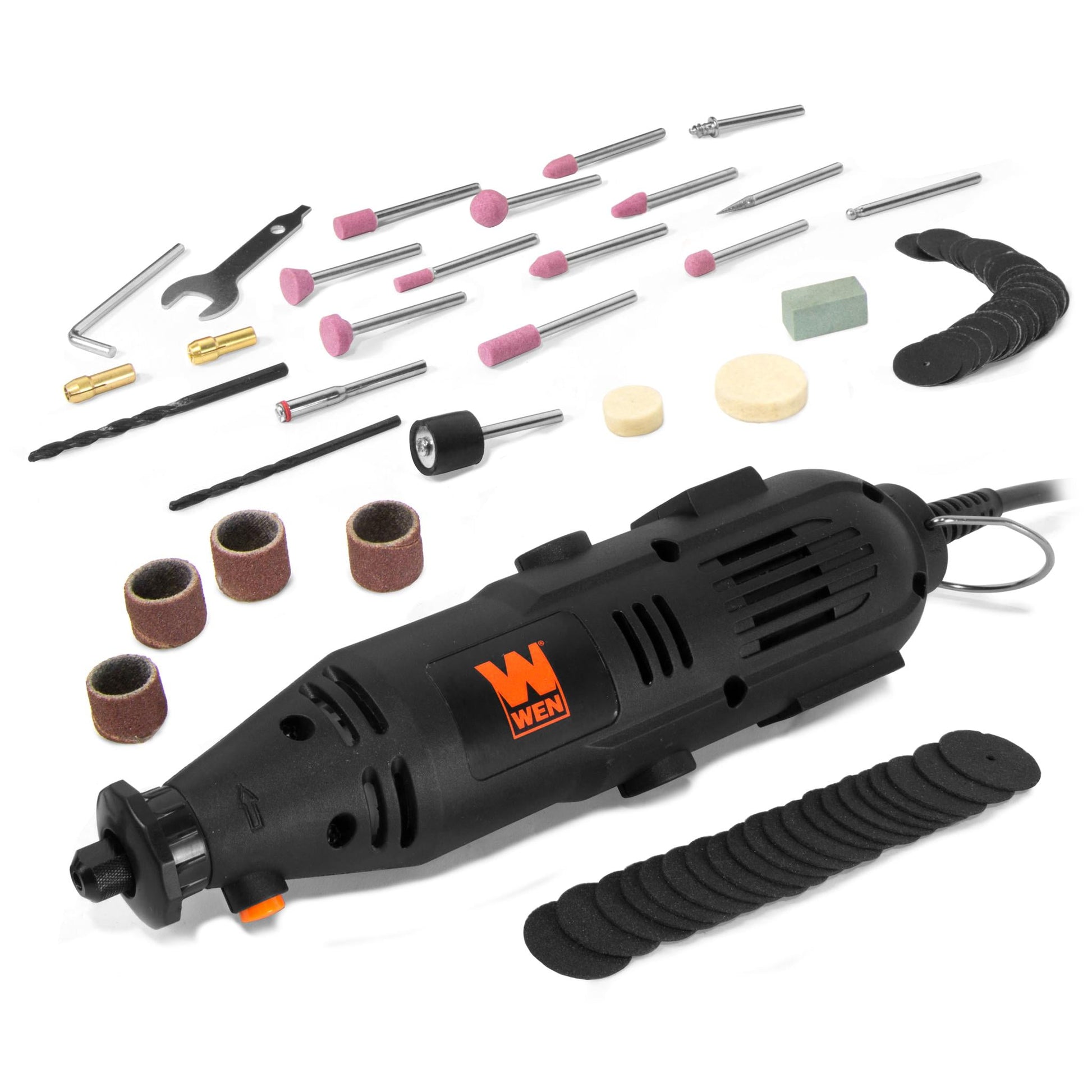 WEN 1-Amp Variable Speed Rotary Tool with 100+ Accessories