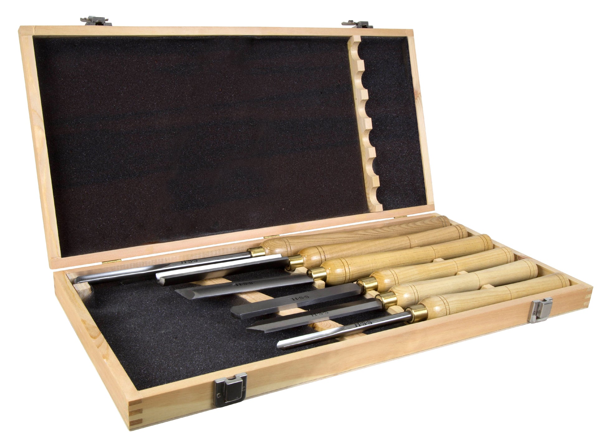 WEN 6-Piece 16-to-22-Inch Artisan Chisel Set with High-Speed Steel Blades and Domestic Ash Handles, CH15