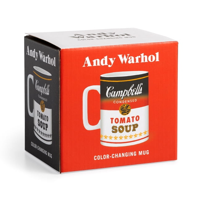 Warhol Soup Can Color Changing Ceramic Mug, (Hardcover)