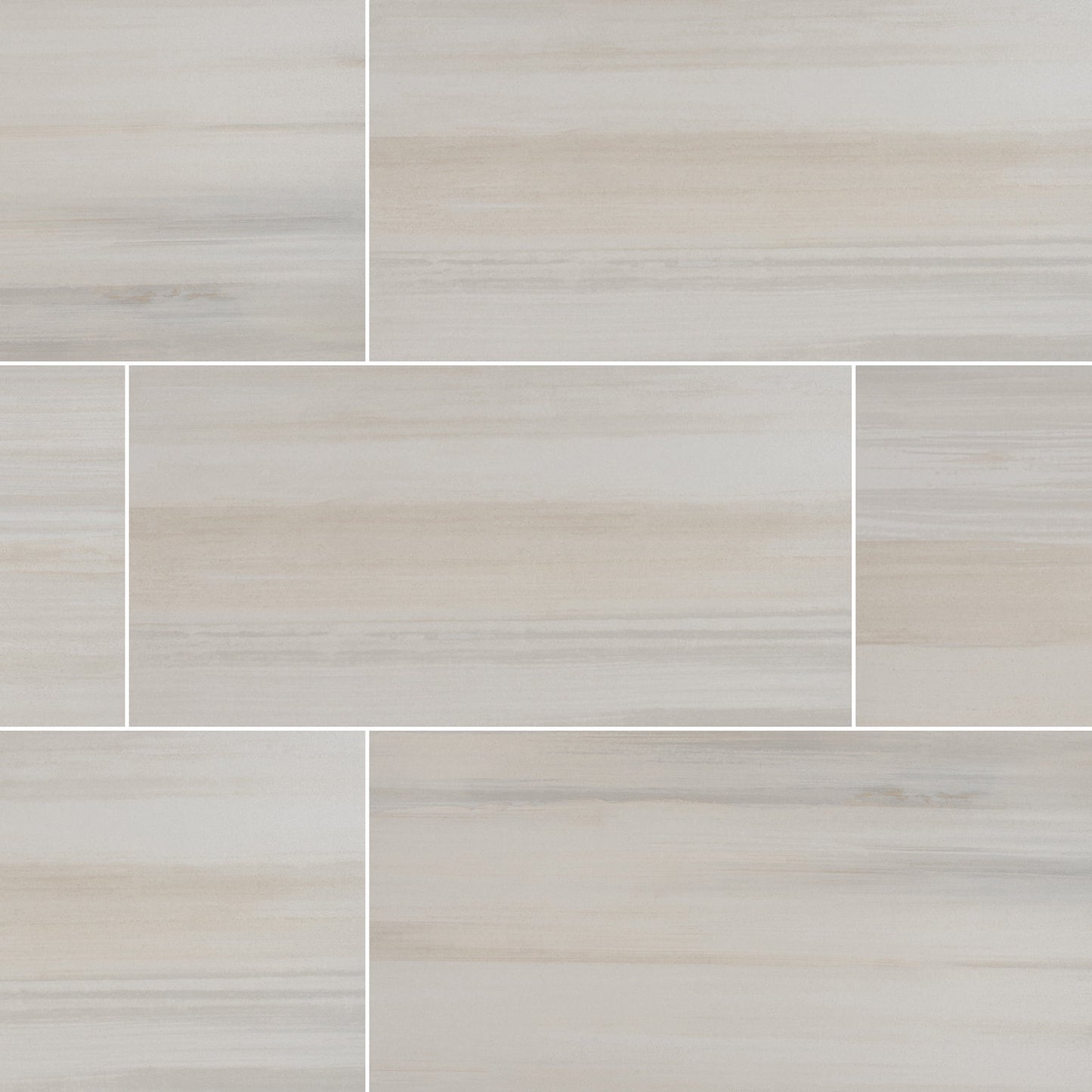 Water Color Bianco 12 in. x 24 in. Glazed Porcelain Floor and Wall Tile (12 sq. ft. / case)