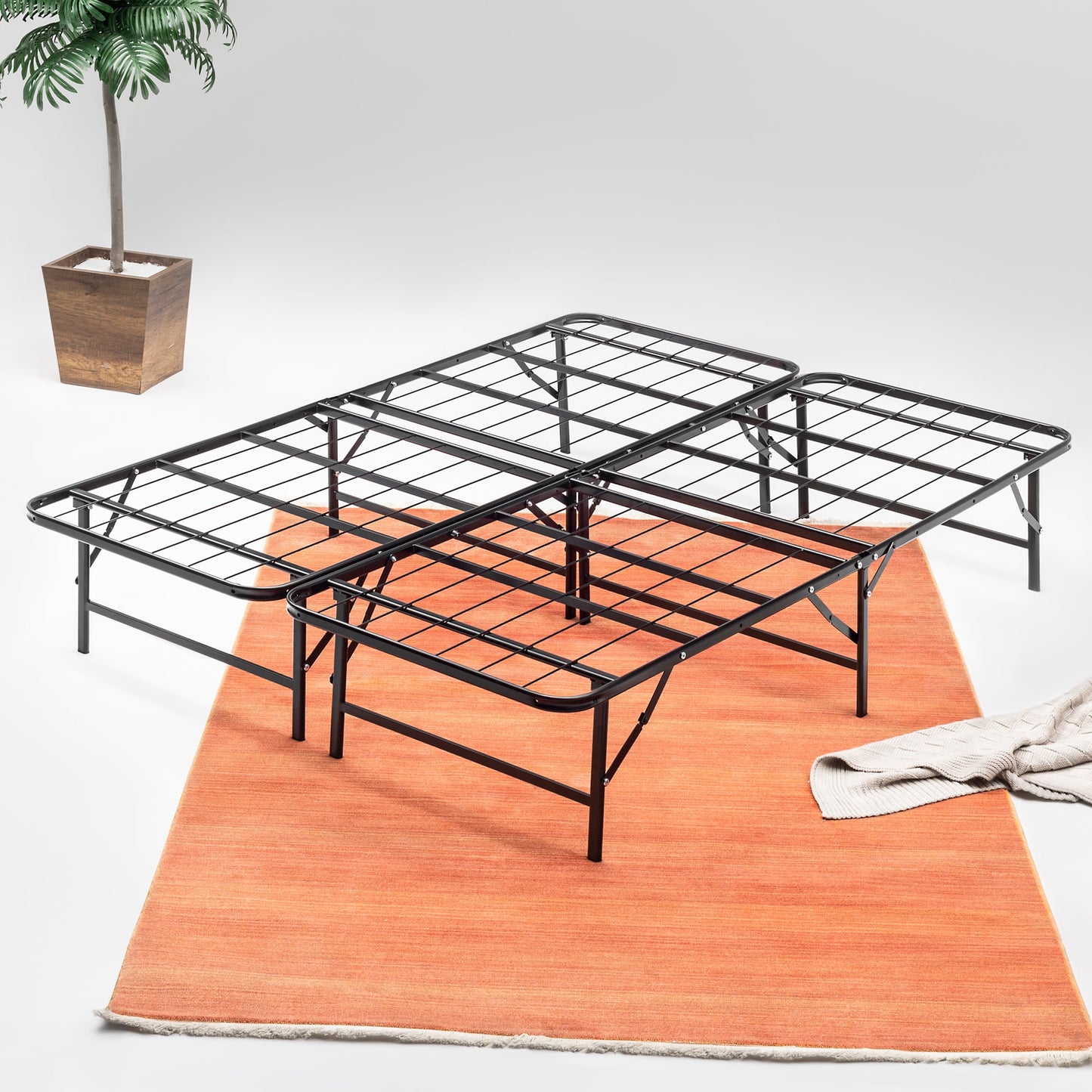 Wayton,14-inch Quickbase Metal Mattress Platform Bed Frame Full