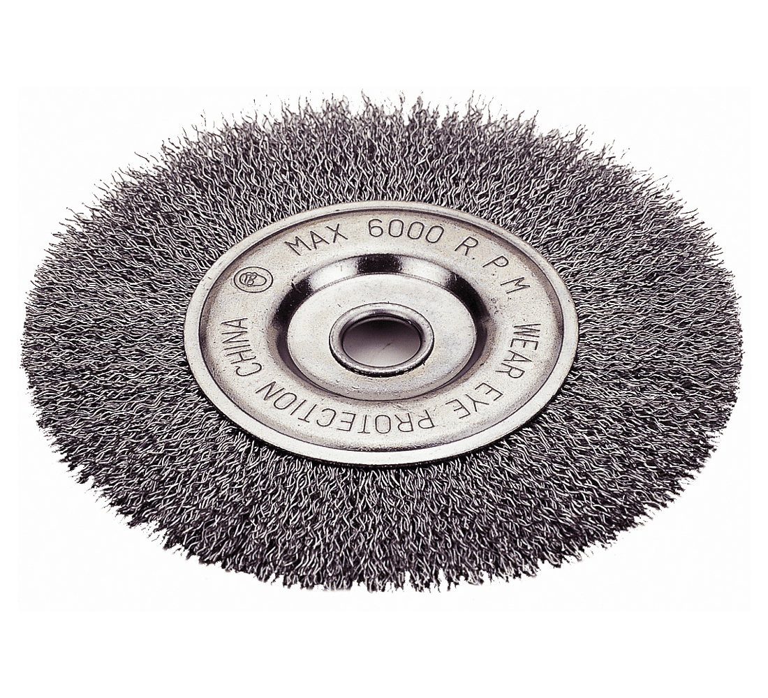 Wheel Brush 6" Crimped Wire