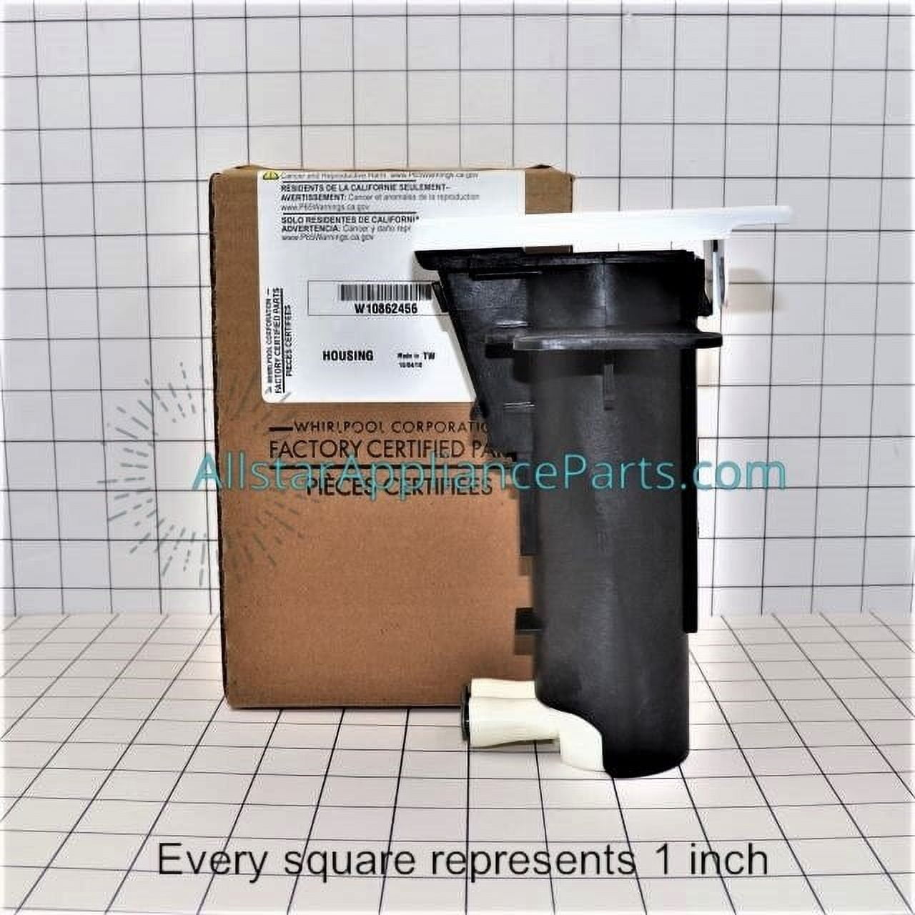 Whirlpool Refrigerator Water Filter Housing W10862456