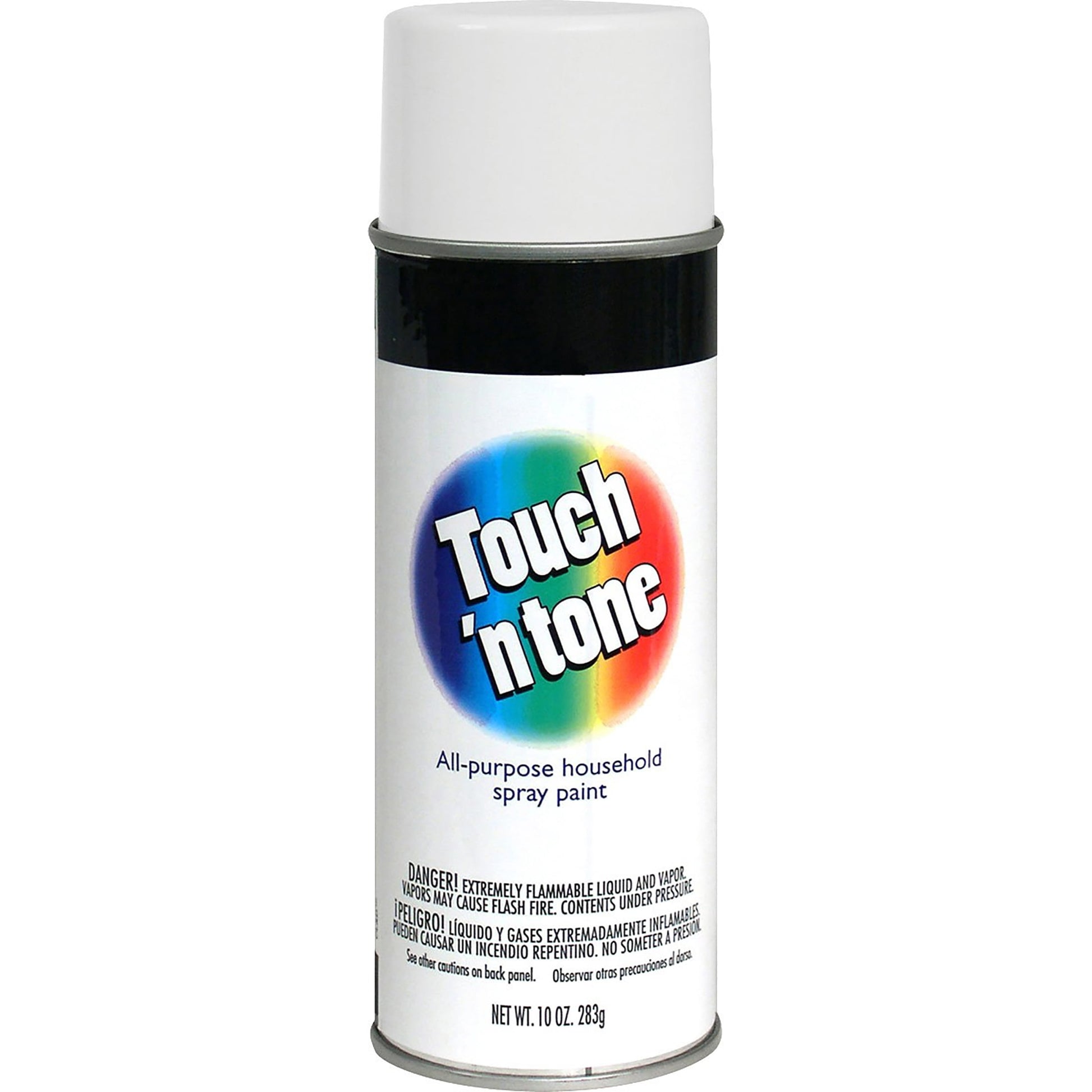 6 Pack, White, Touch 'n Tone Flat General Purpose Spray Paint-55280830, 10 oz