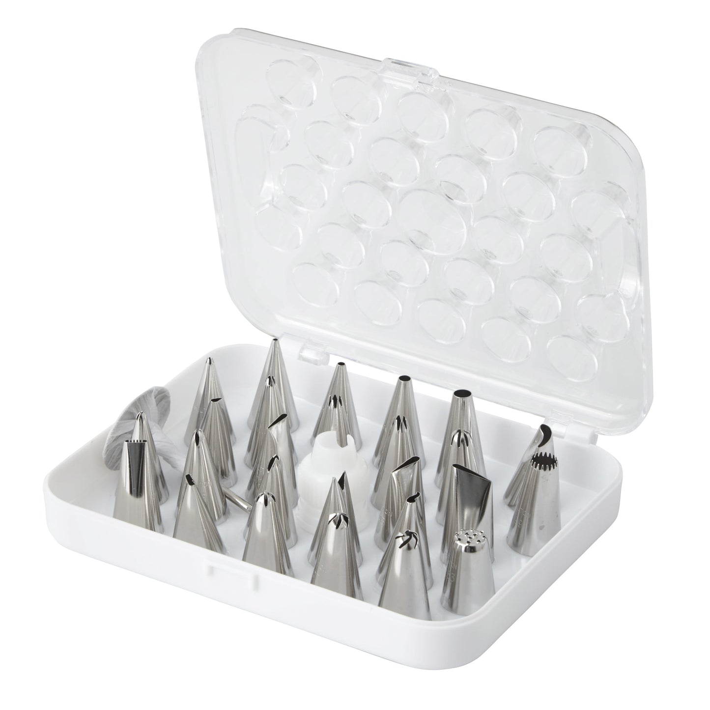 Wilton Juego de Boquillas de DecoraciÃ³n Deluxe, 29 Piezas, Acero Inoxidable y PlÃ¡stico