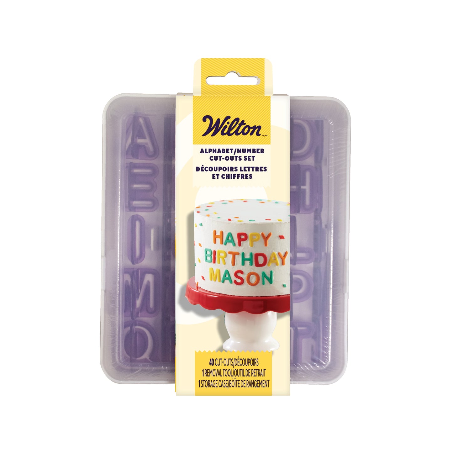 WILTON FONDANT 42PC ALPHA AND NUMERIC CUTTERS