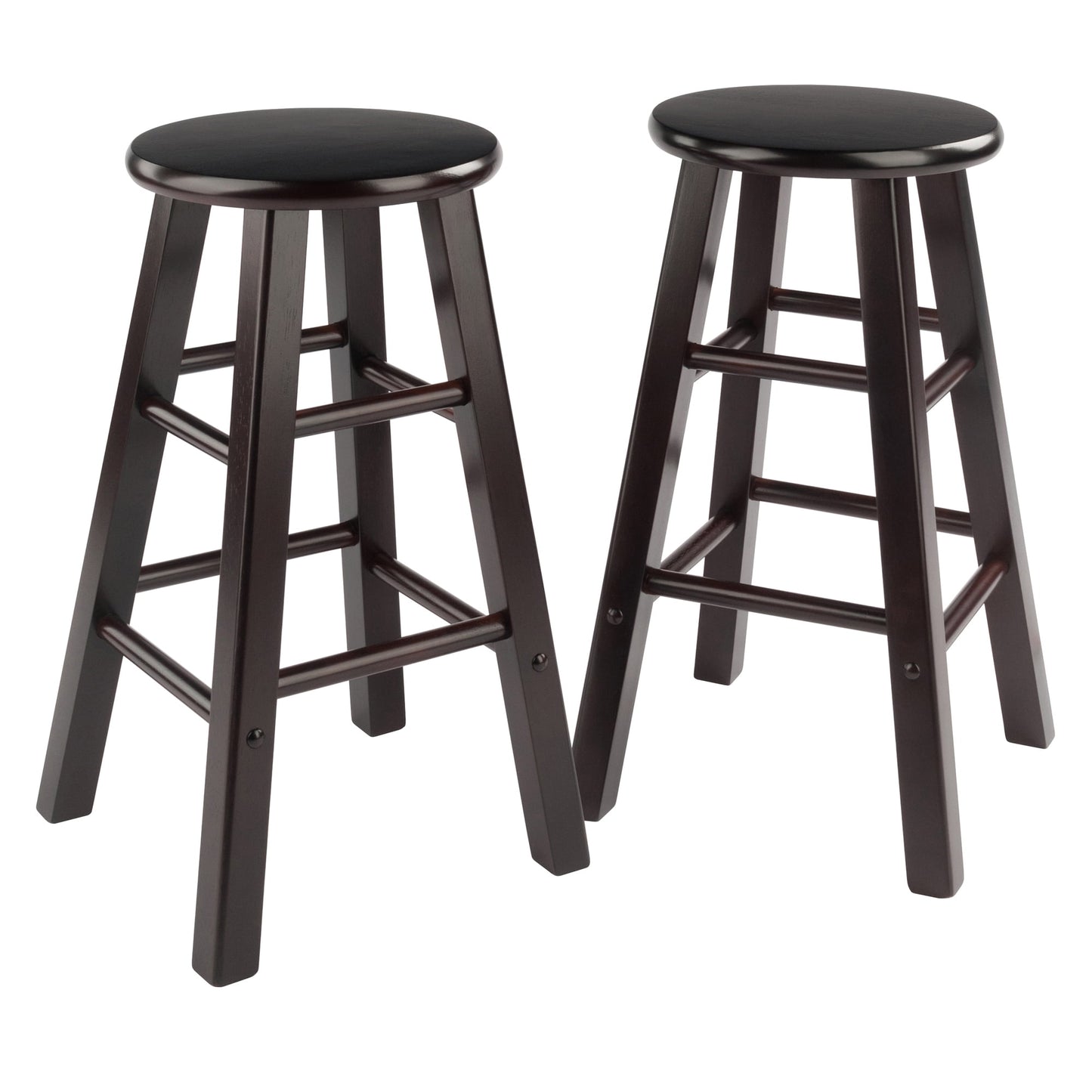 Winsome Element 2-Piece Counter Stools, Espresso Finish