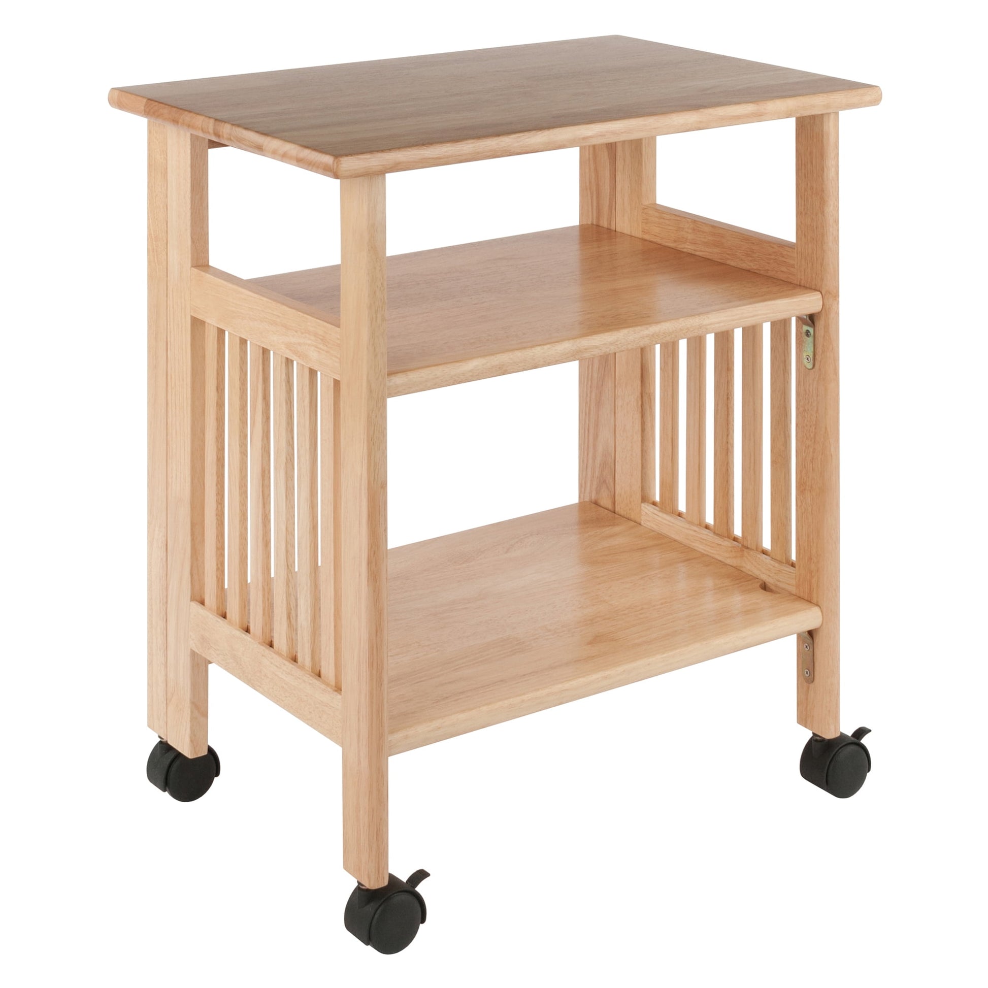Winsome Mission Foldable Printer and Media Stand, Natural Finish