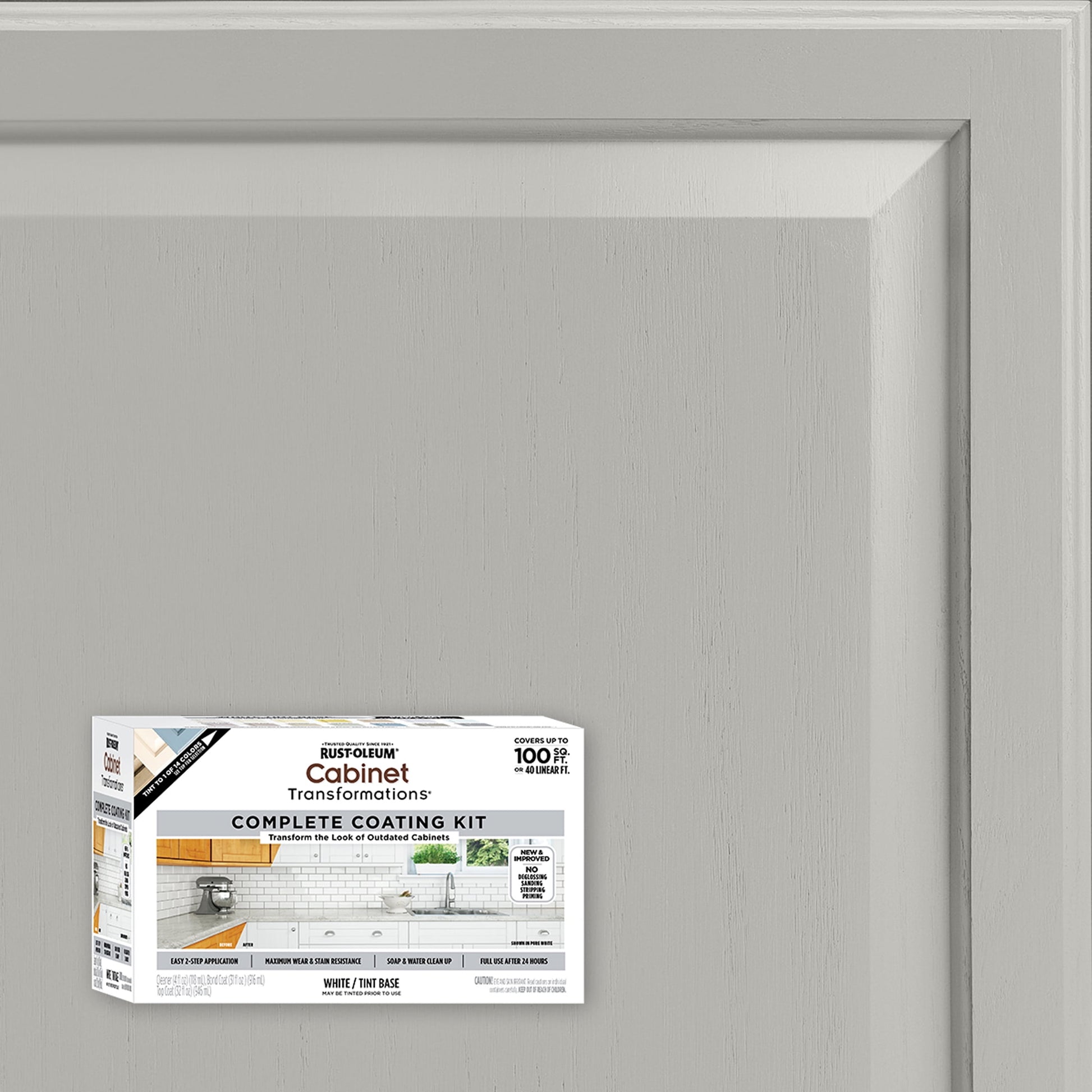 Winter Fog, Rust-Oleum Cabinet Transformations Satin Coating Kit-37467809T, Quart