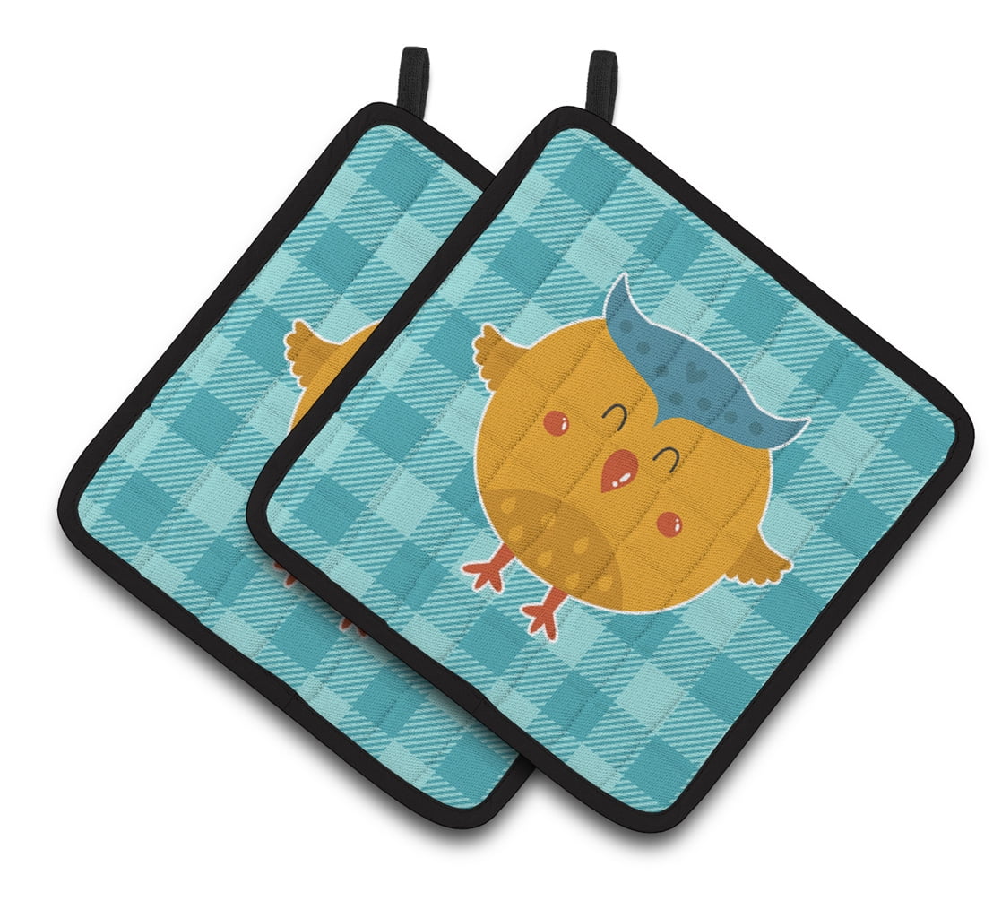 Wise Owl Pair of Pot Holders