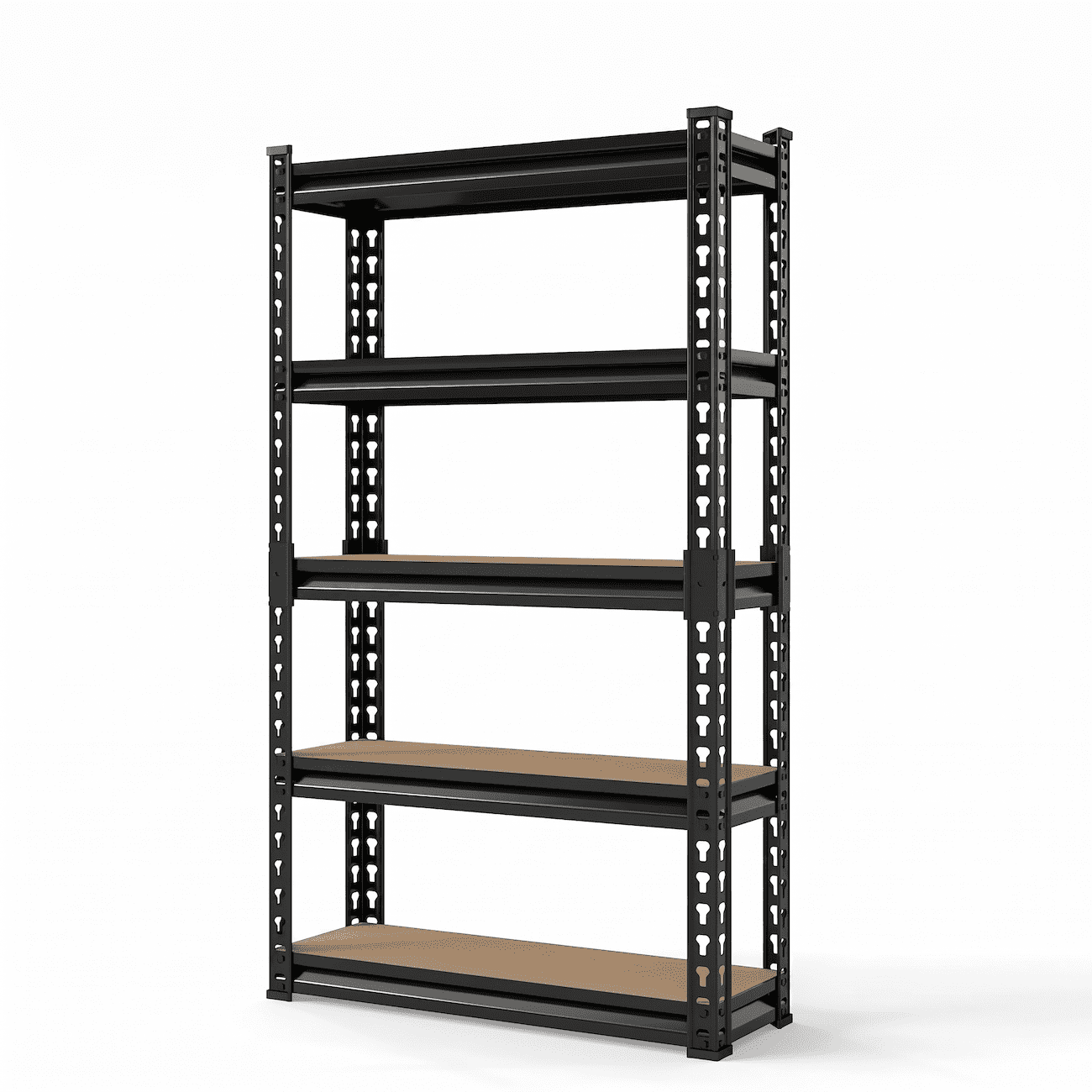 Xiweot Heavy Duty Garage Shelving Unit, 5 Tier Metal Storage Shelves, Adjustable Garage Rack, 60â€H x 28â€W x 12â€D Industrial Steel Storage Shelf for Kitchen Pantry Basement Warehouse Living Room