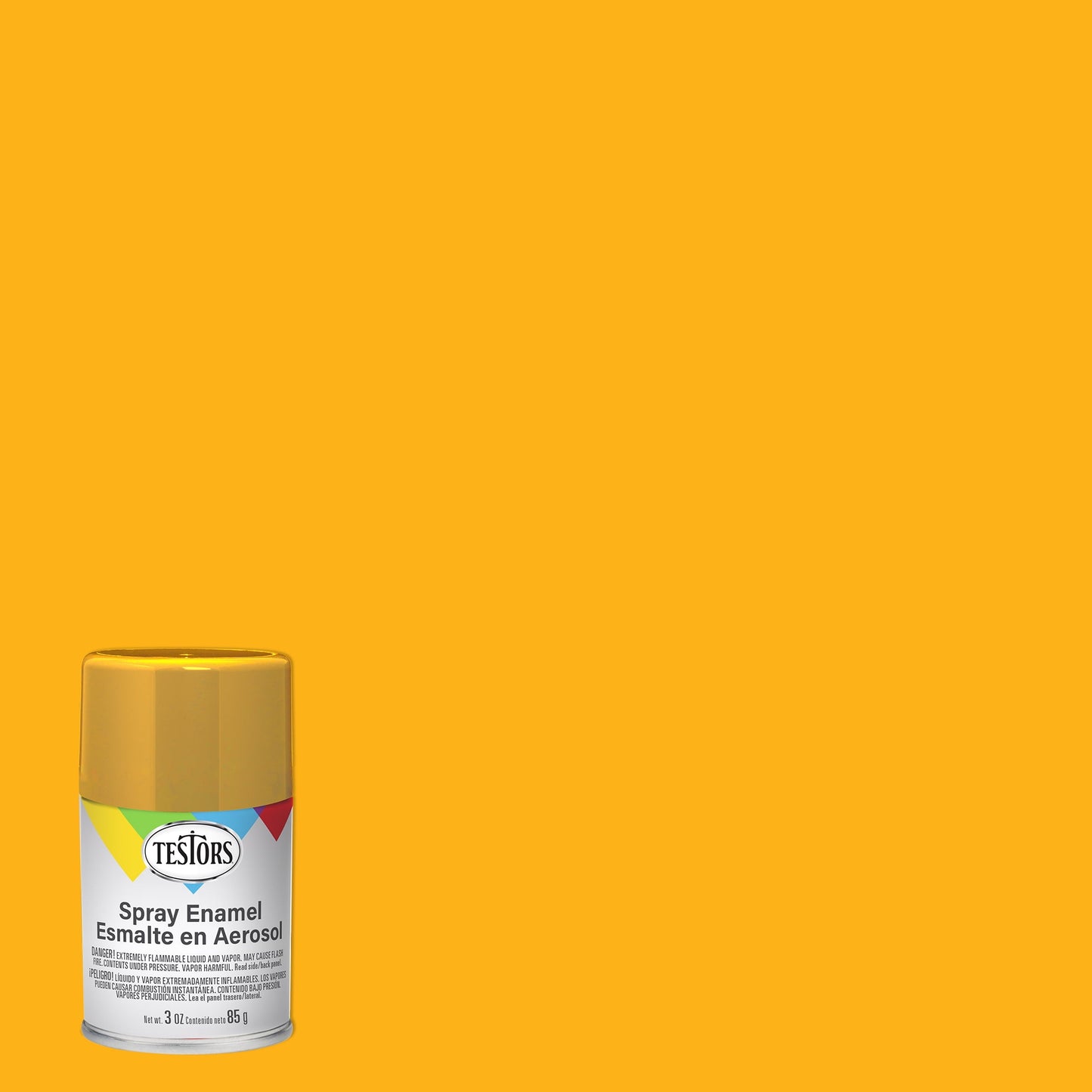 3 Pack, Yellow, Rust-Oleum Testors Gloss Enamel Spray Paint- 1214T, 3 oz.