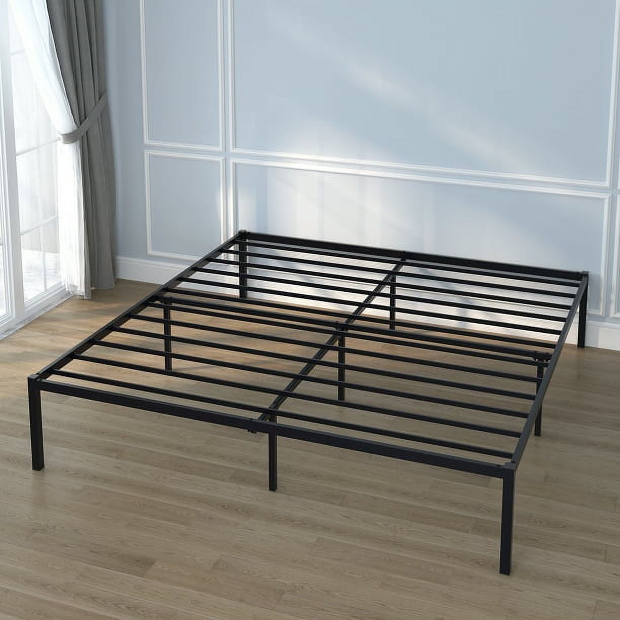 Yoneston 18" High Storage King Size Metal Platform Bed Frame No Box Spring