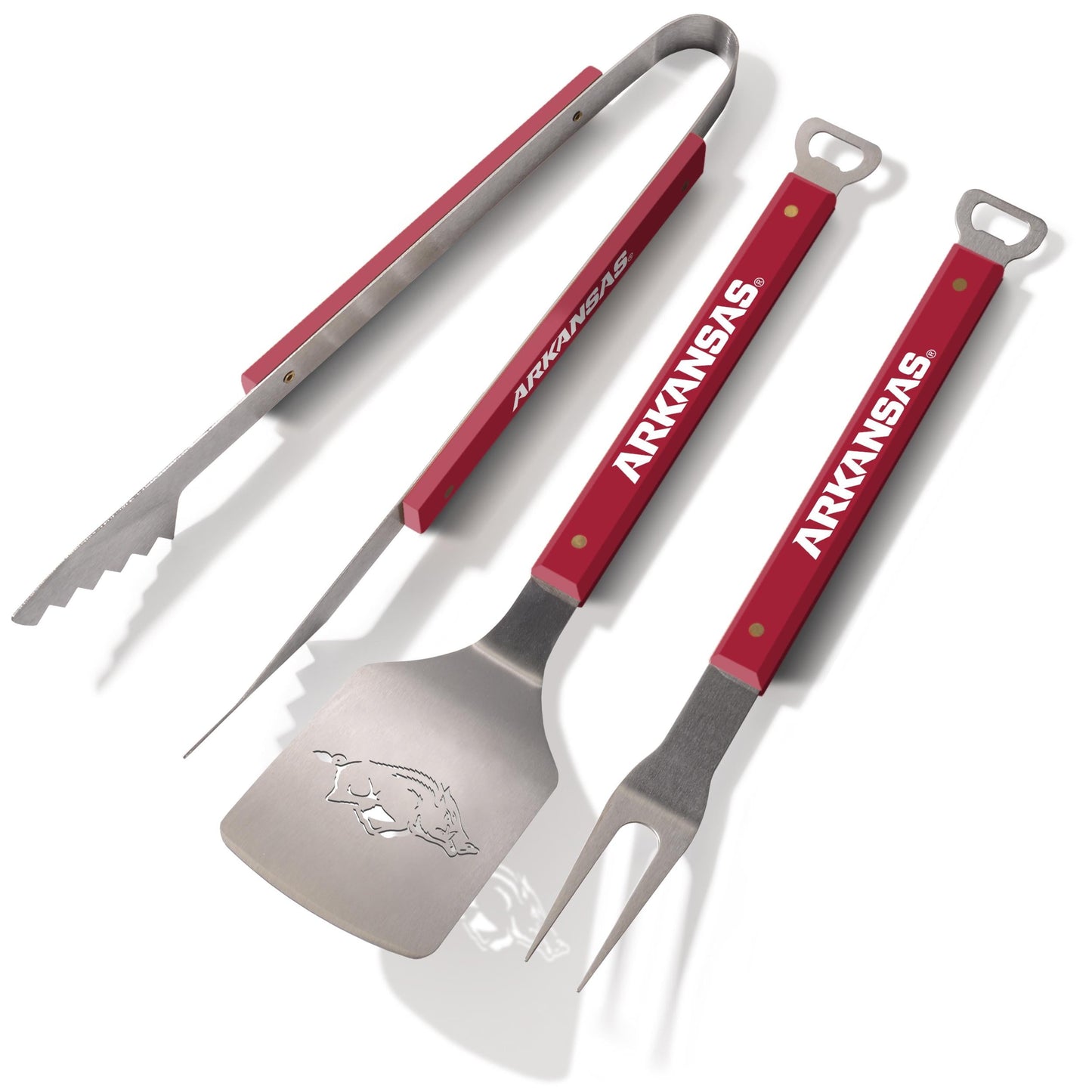 YouTheFan NCAA Arkansas Razorbacks Spirit Series 3pc BBQ Set