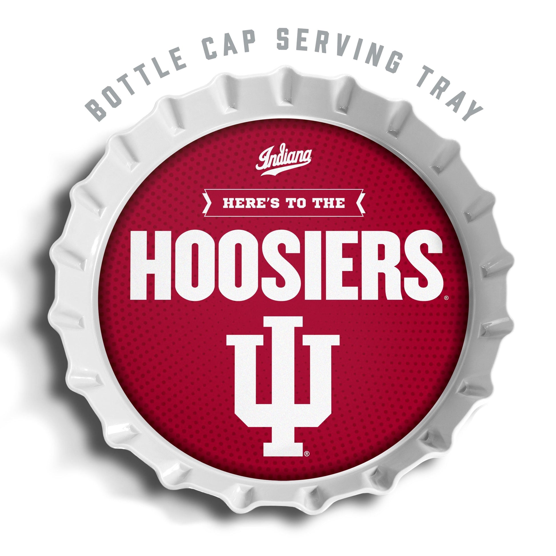 YouTheFan NCAA Indiana Hoosiers Bottle Cap Serving Tray