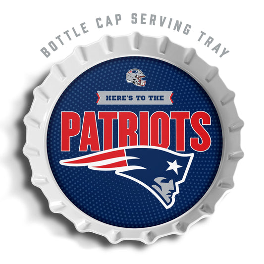 YouTheFan NFL New England Patriots Bottle Cap Serving Tray