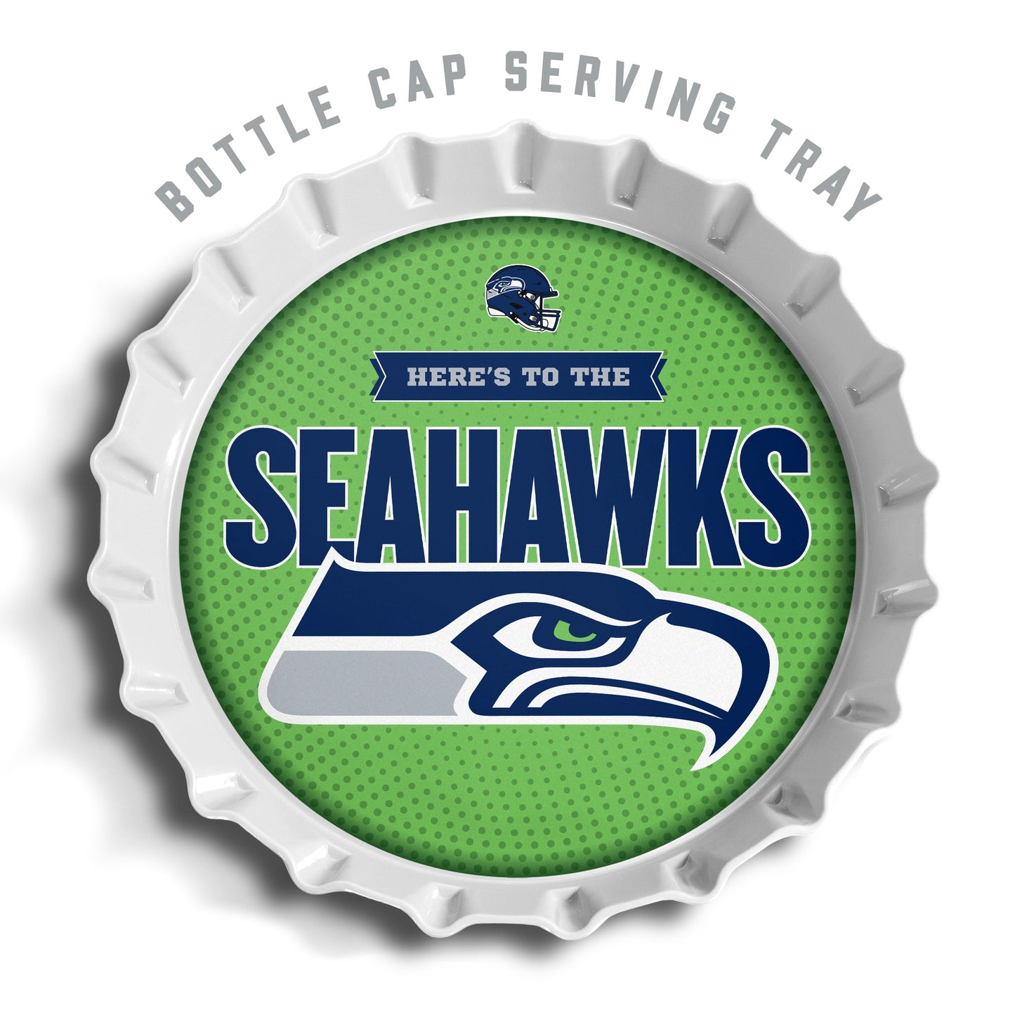 YouTheFan NFL Seattle Seahawks Bottle Cap Serving Tray