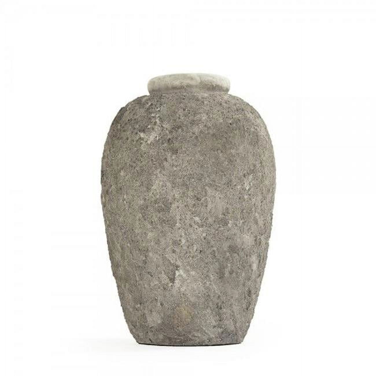 Zentique Polyresin Gray Jar