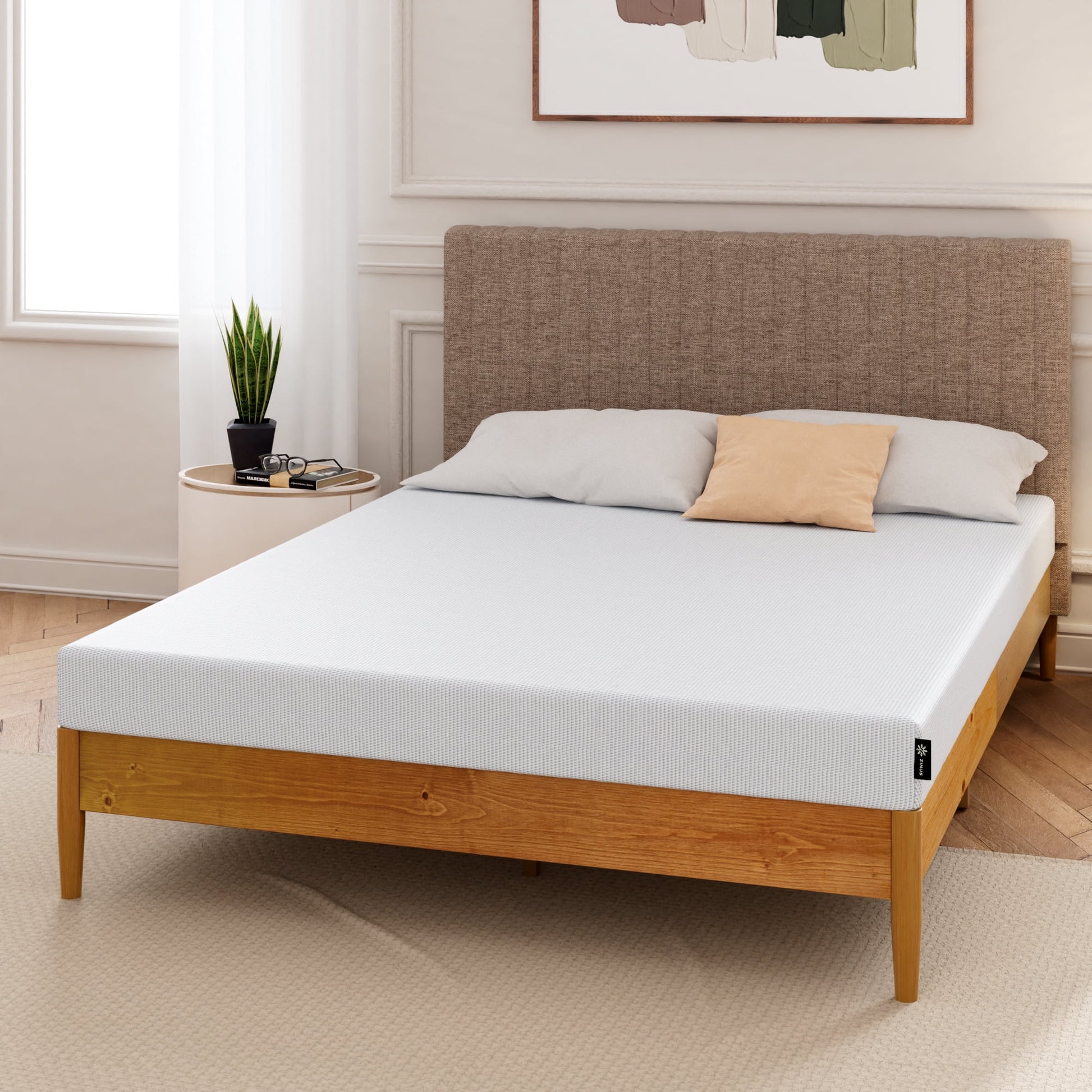 Zinus Calm 6" Twin Tight Top Cooling Gel Memory Foam Mattress, Pressure Relieving
