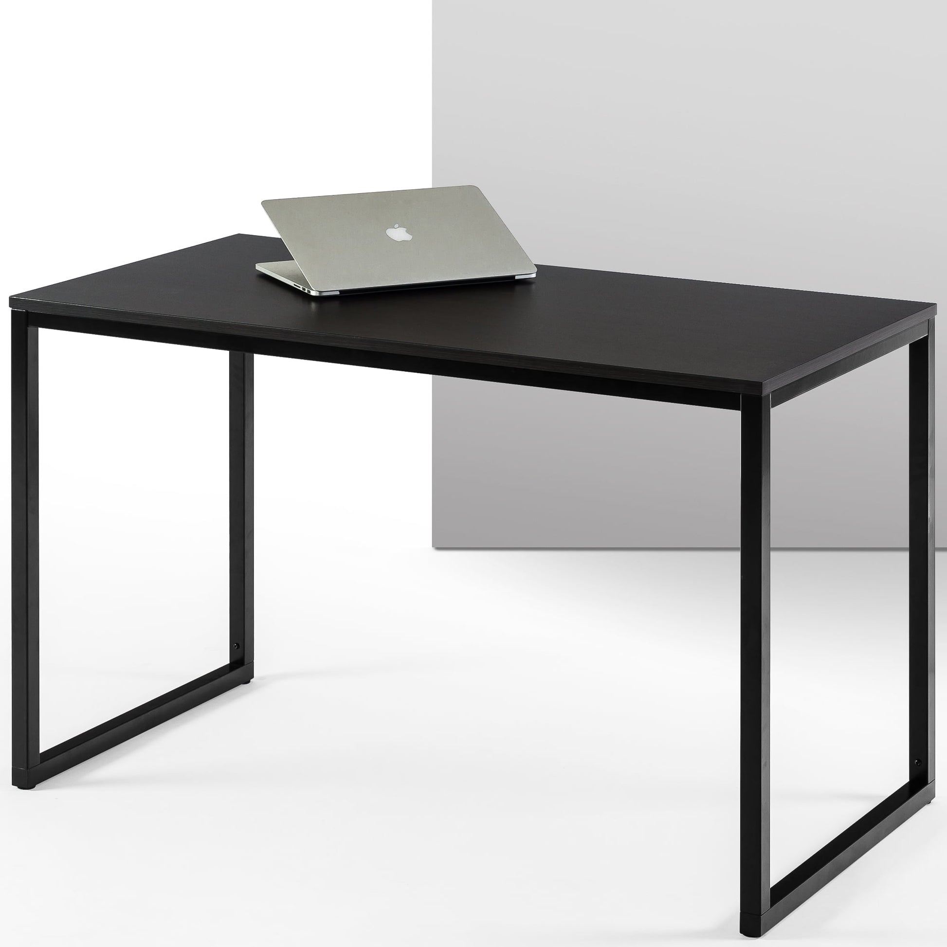 Zinus Jennifer 47" x 29" Black Frame Desk, Deep Espresso