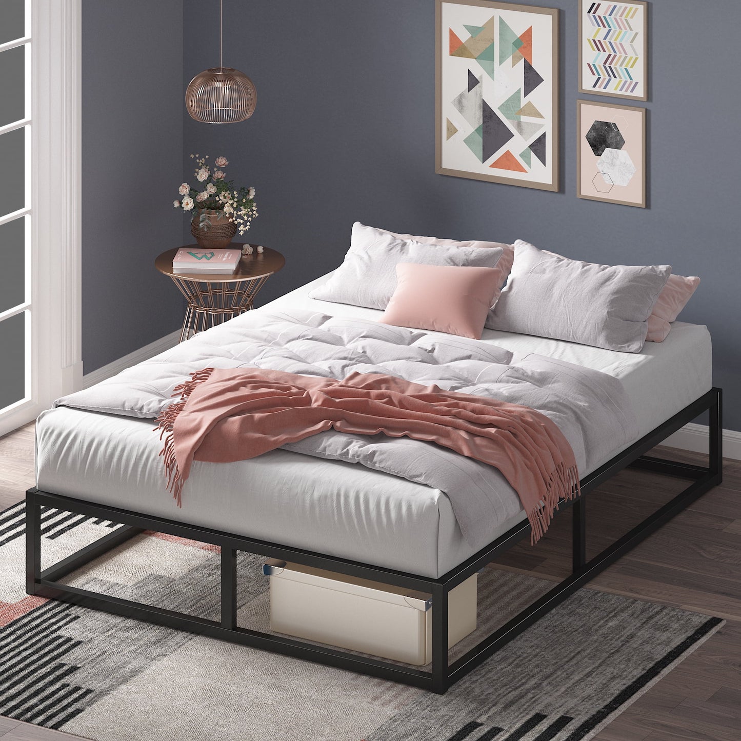 Zinus Joseph 10" Modern Studio Platform Low Profile Bed Frame, Twin