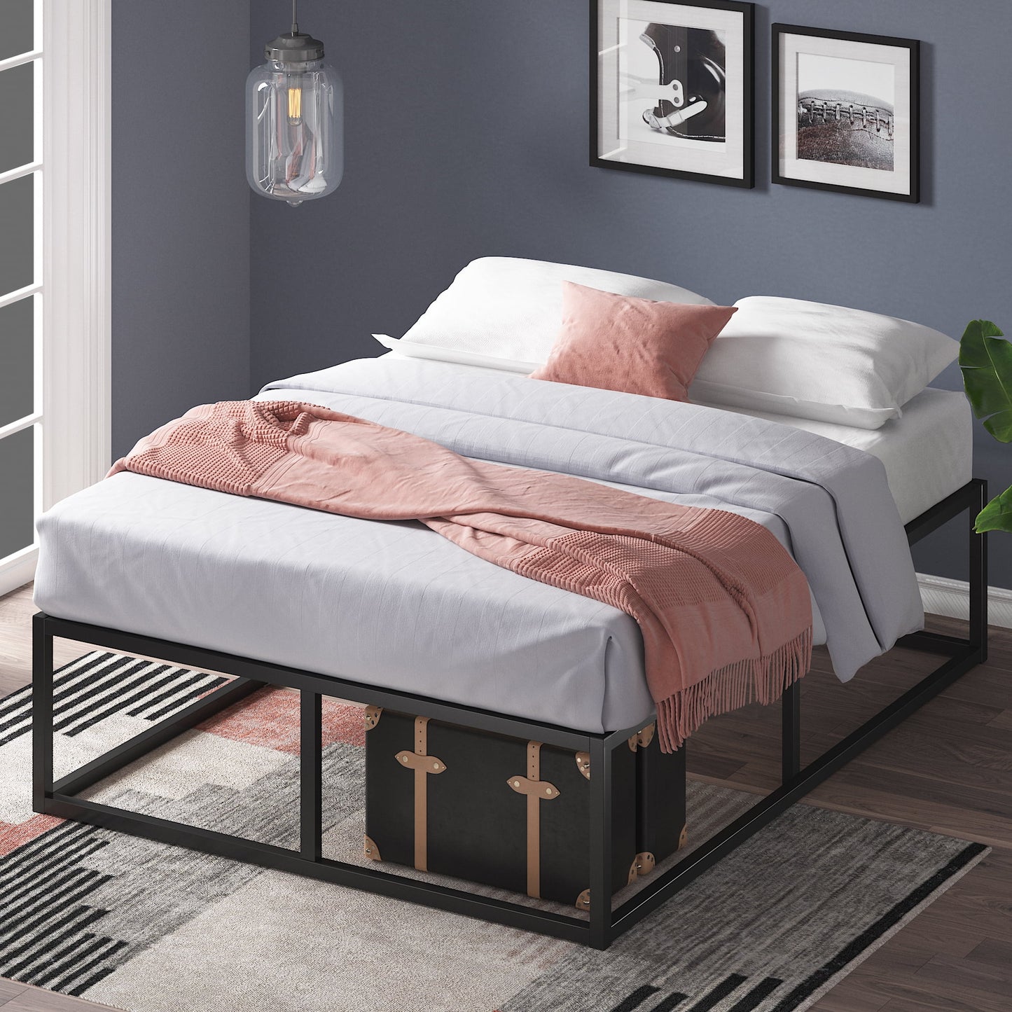 Zinus Joseph 14" Metal Platform Bed Frame, Twin