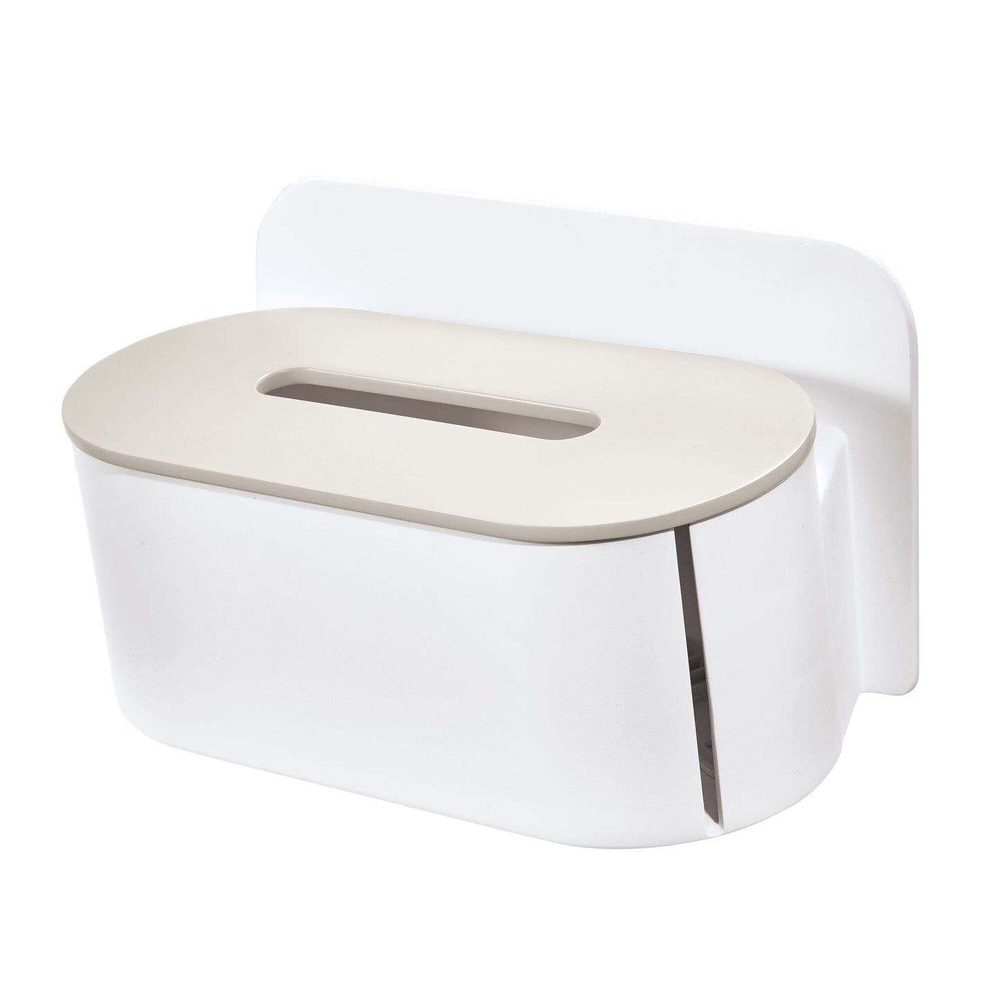 iDesign Adhesive 2-Roll Toilet Paper Holder and Dispenser â€“ Berkley Collection - Coconut/White